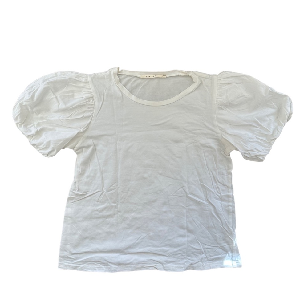 Ellison White Puff Sleeve Top